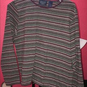Crazy horse striped long sleeve